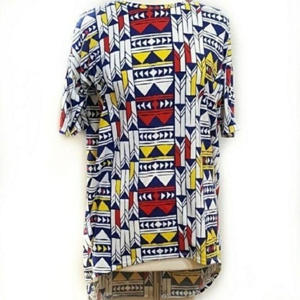Lularoe Simply Comfortable Irma Tunic Top Women's Size XS Geometric Print‎